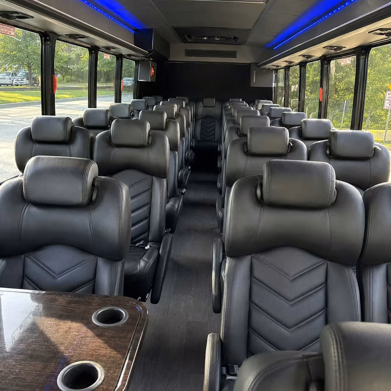 25 passenger minibus interior