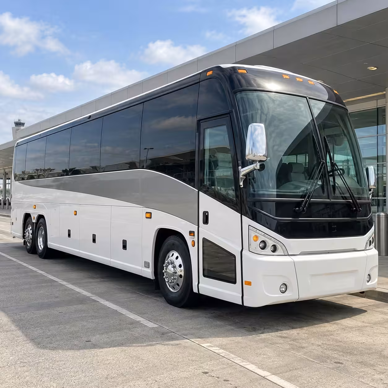 cary wedding shuttle buses between hotels and venues
