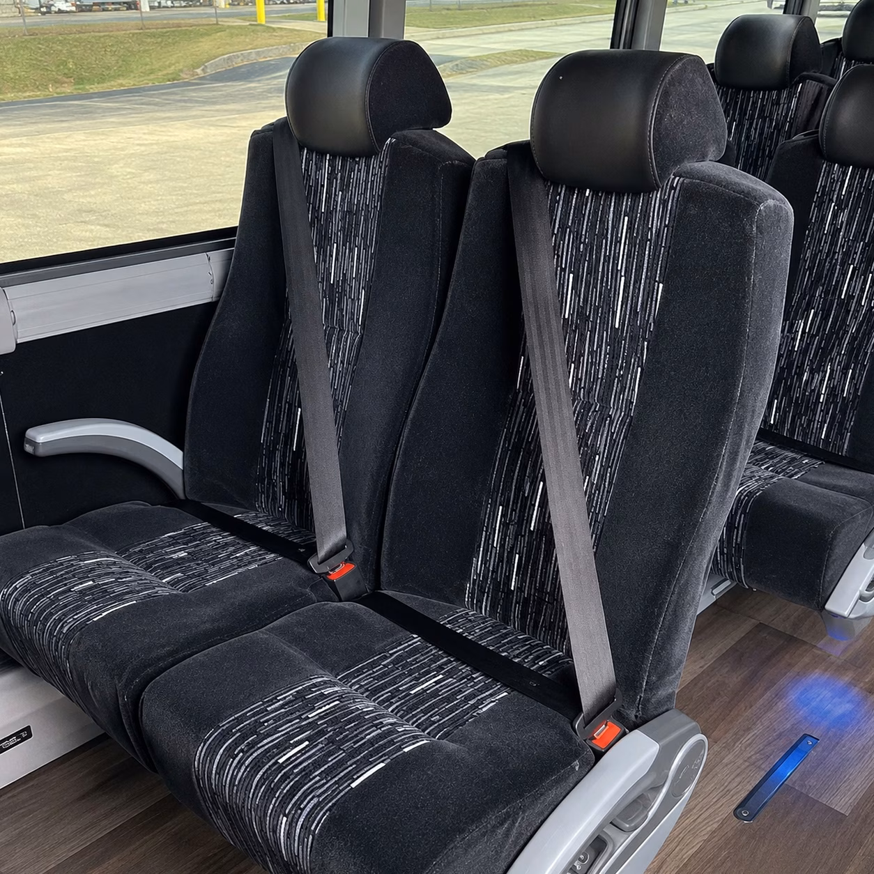 large group charter bus rentals from cary to rdu