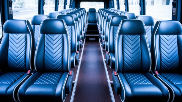 cary 18 passenger minibus inside