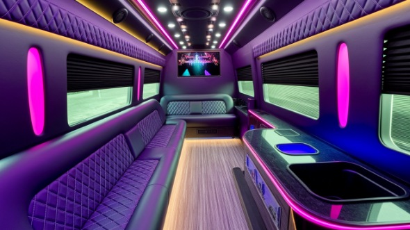 cary sprinter limo rental inside