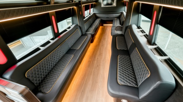 sprinter limo rental interior cary